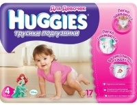 Photos - Nappies Huggies Pants Girl 4 / 17 pcs