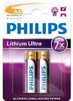 Photos - Battery Philips Lithium Ultra  2xAA