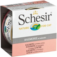 Photos - Cat Food Schesir Adult Canned Salmon Natural 85 g 
