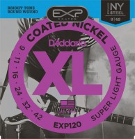 Photos - Strings DAddario EXP Coated Nickel Wound 9-42 