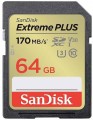SanDisk Extreme Plus SD UHS-I U3 Class 10 64 GB